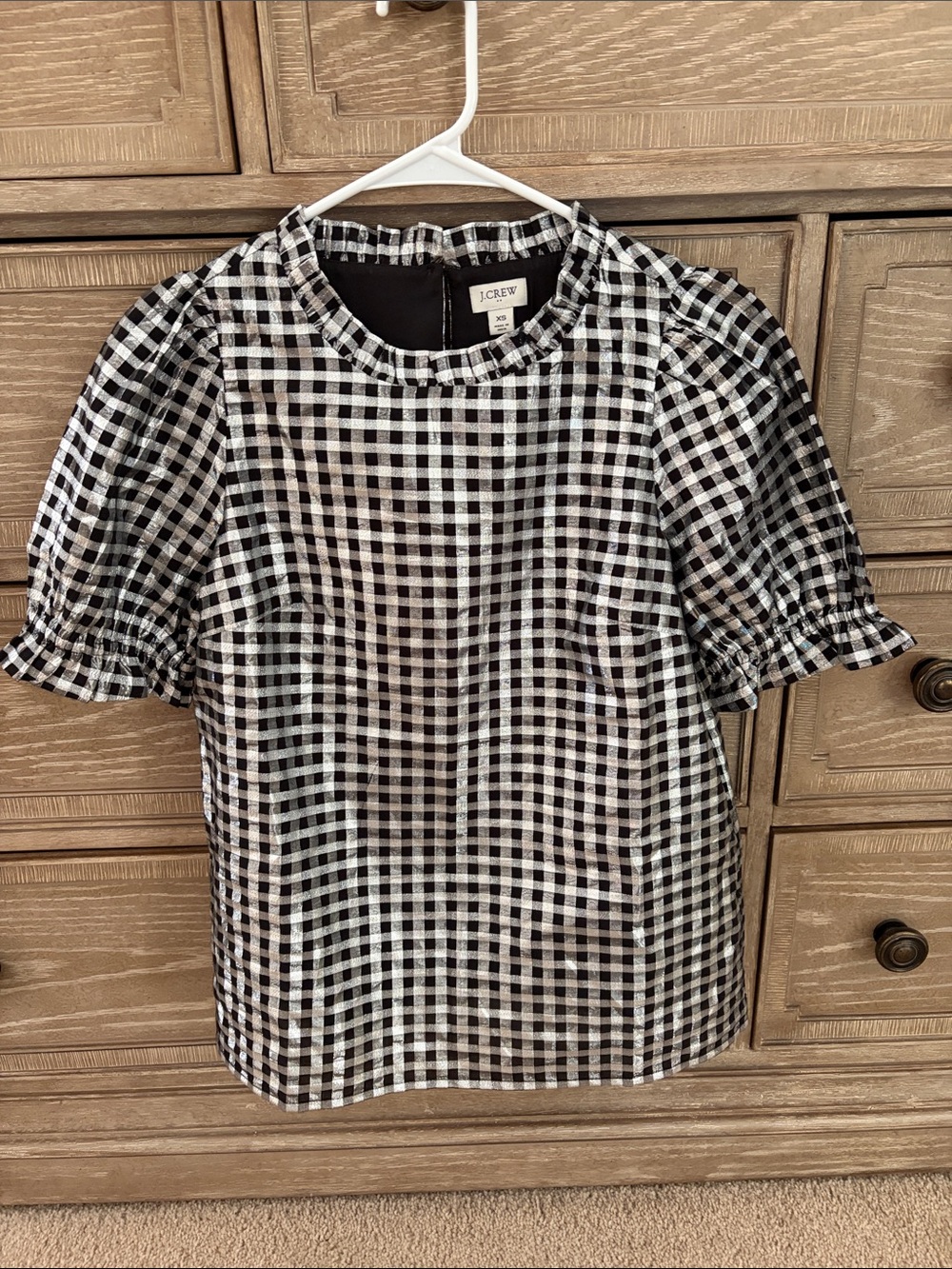 J. Crew shimmer blouse